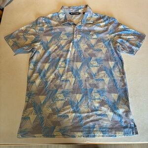 Travis Mathew Men's M Polo Golf Shirt Floral Short Sleeve Hawaiian Bridgewater